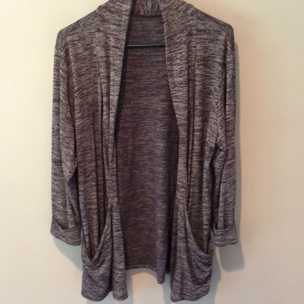 Brown Marbled Sweater 3/4 Sleeves